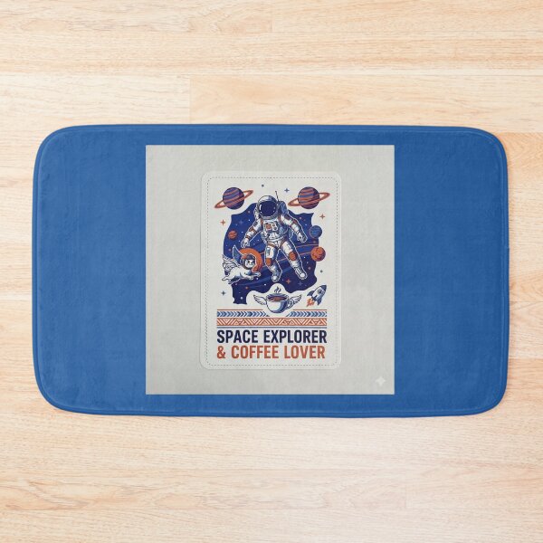 Item preview, Space Explorer and Coffee Lover Astronaut Cat Galaxy Art designed and sold by Scro-Ciob-Shop.