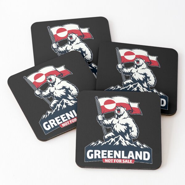 Item preview, Greenland Not for Sale Greenland Flag Bear Greenlanders designed and sold by Artifyo.