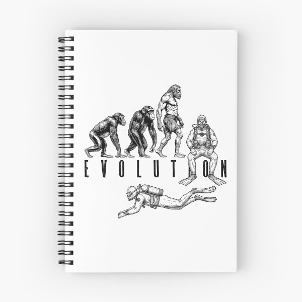 Item preview, Scuba Diving Diver Evolution Funny Vintage Neanderthal Ape designed and sold by GrandeDuc.