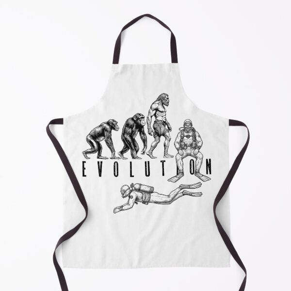 Item preview, Scuba Diving Diver Evolution Funny Vintage Neanderthal Ape designed and sold by GrandeDuc.
