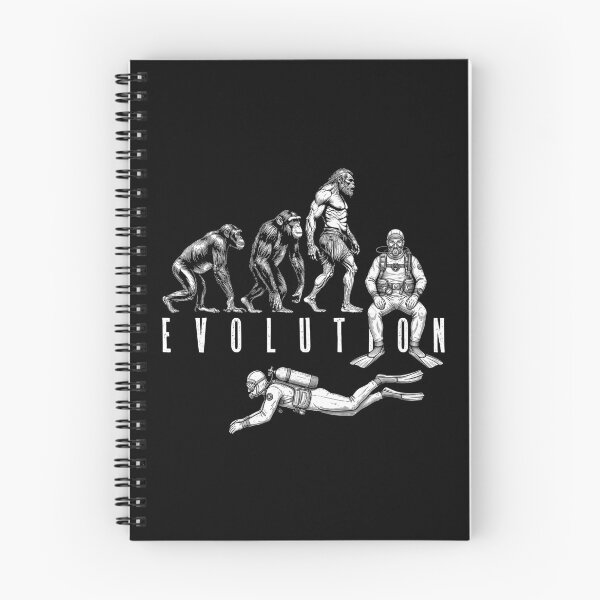 Item preview, Scuba Diving Diver Evolution Funny Vintage Neanderthal Ape designed and sold by GrandeDuc.