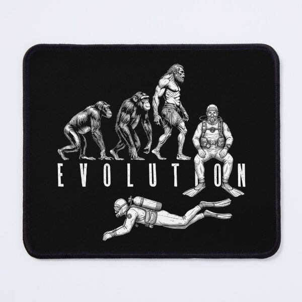 Item preview, Scuba Diving Diver Evolution Funny Vintage Neanderthal Ape designed and sold by GrandeDuc.