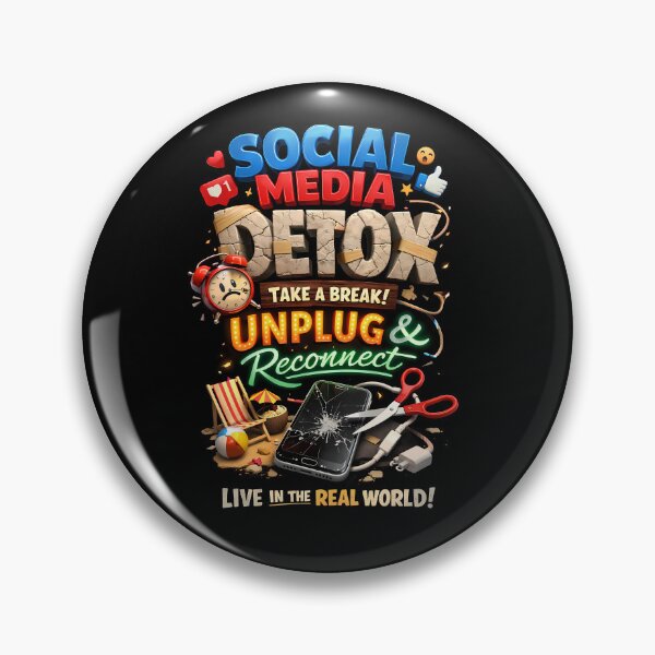 Item preview, Social Media Detox designed and sold by MarkColeImaging.