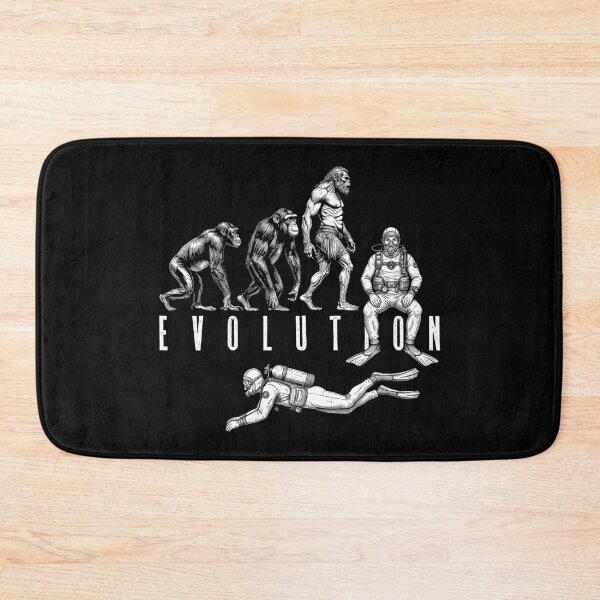 Item preview, Scuba Diving Diver Evolution Funny Vintage Neanderthal Ape designed and sold by GrandeDuc.