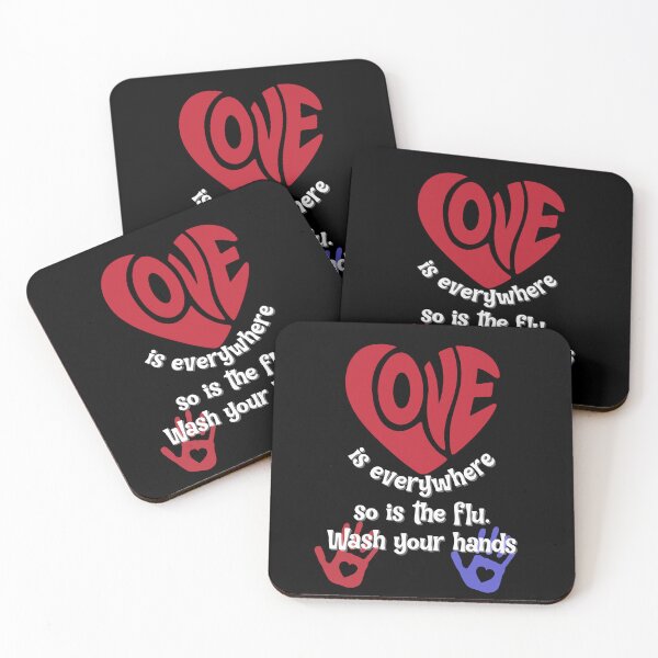 Item preview, Love is Everywhere So is The Flu Wash Your Hands designed and sold by ChrisPrints.
