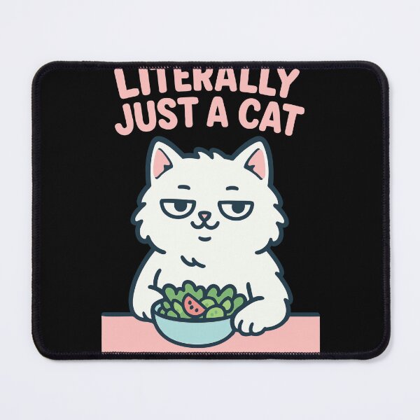 Item preview, Literally Just a Cat Tee – Straightforward Cat Meme Art designed and sold by WhiskerlyGfx.