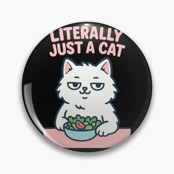 Item preview, Literally Just a Cat Tee – Straightforward Cat Meme Art designed and sold by WhiskerlyGfx.