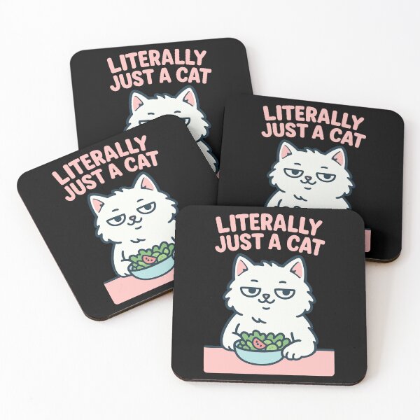 Item preview, Literally Just a Cat Tee – Straightforward Cat Meme Art designed and sold by WhiskerlyGfx.