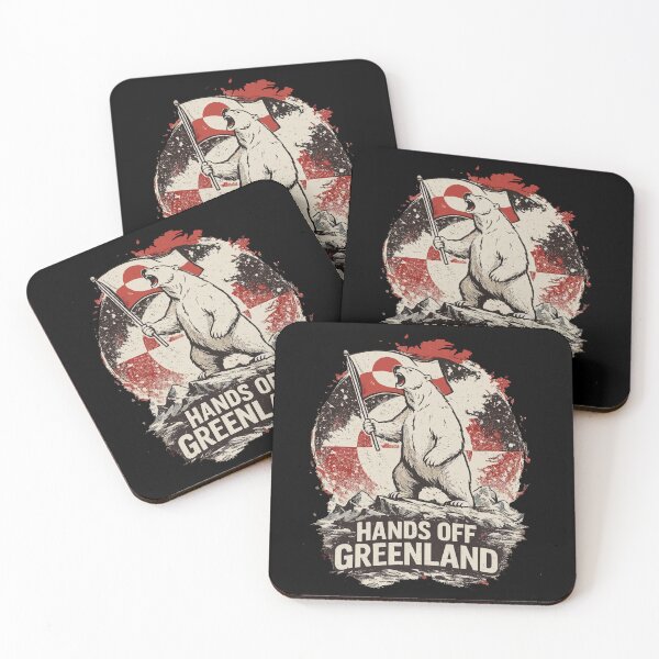 Item preview, Hands Off Greenland Flag Bear Support Greenland designed and sold by Artifyo.