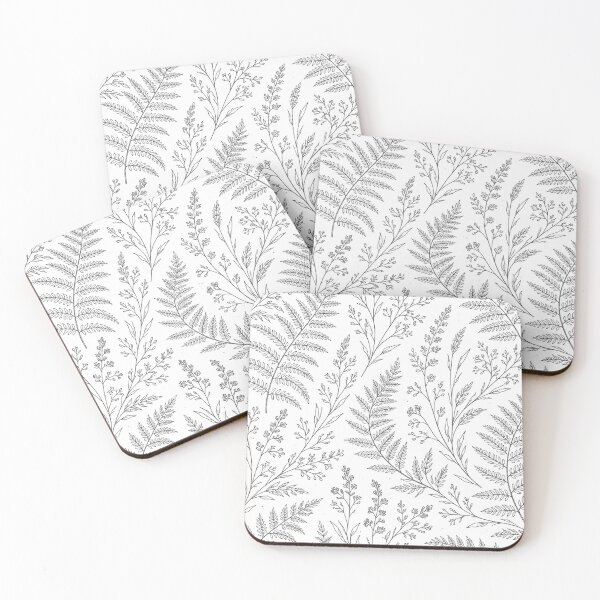 Item preview, Nordic Fern Botanical Line Art Seamless Pattern designed and sold by Fernova.