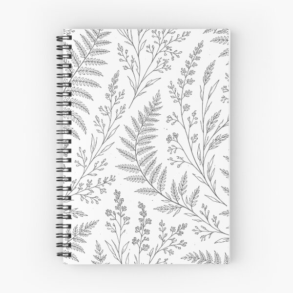 Item preview, Nordic Fern Botanical Line Art Seamless Pattern designed and sold by Fernova.
