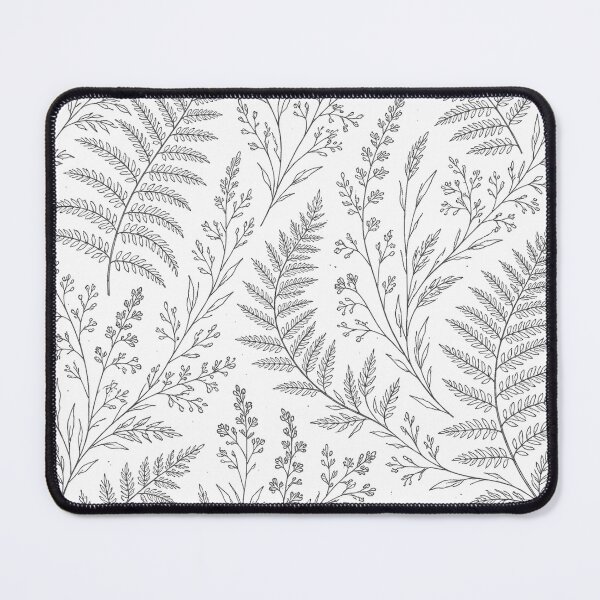 Item preview, Nordic Fern Botanical Line Art Seamless Pattern designed and sold by Fernova.