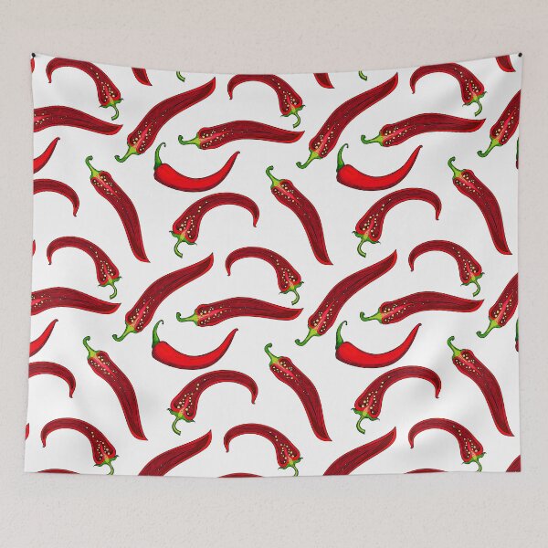 Item preview, Red chili peppers designed and sold by babanovaesha.