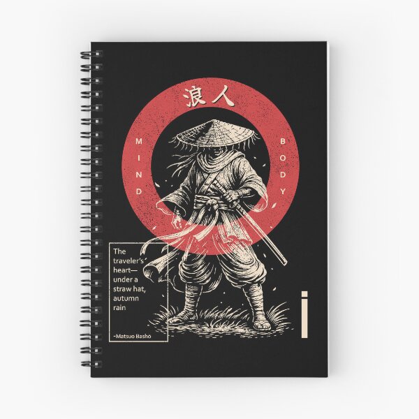 Item preview, Japanese Haiku Art: Under the Straw Hat: A Ronin’s Journey Through Autumn Rain designed and sold by PurpleWingsArt.