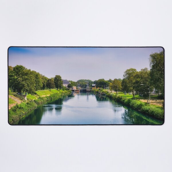Item preview, Datteln Hamm Canal with ferry bridge designed and sold by Creative Waves Media.