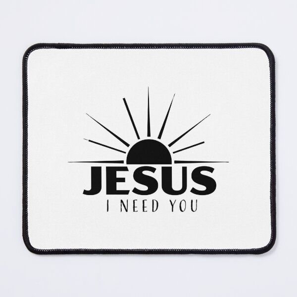 Item preview, Jesus I need You – Christian Faith Typography T-Shirt Design designed and sold by CrossCrafted.