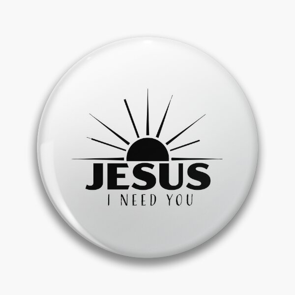 Artikelvorschau, Jesus, ich brauche dich – T-Shirt-Design mit christlicher Glaubenstypografie entworfen und verkauft von CrossCrafted.