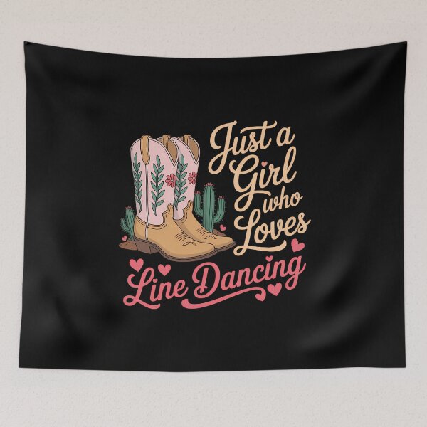 Item preview, Line Dancing Western Just A Girl Who Loves Line Dancing designed and sold by cosmicncozyS.