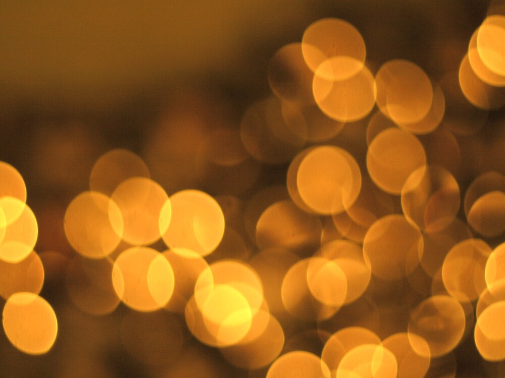 red and gold bokeh