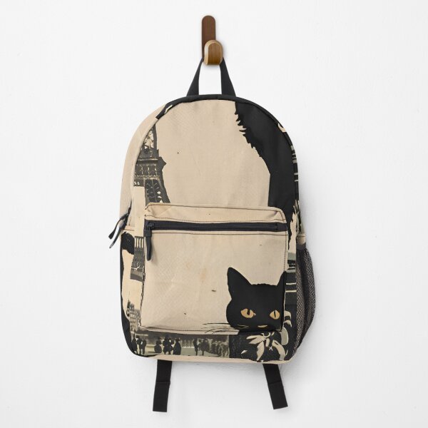 Item preview, Black Cat on a Pedestal in Paris designed and sold by magdalashore.