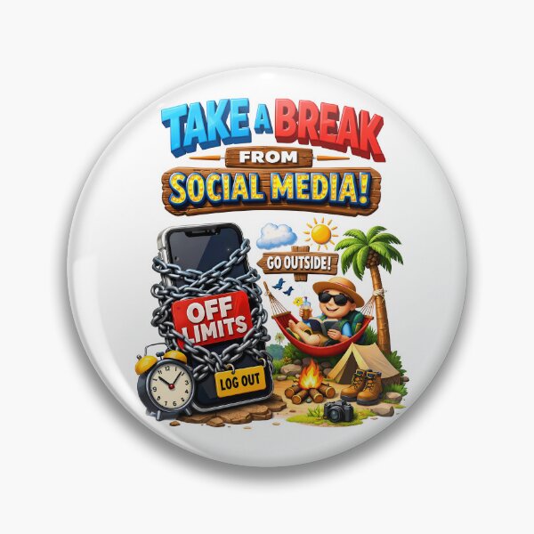 Item preview, Take a Break From Socials designed and sold by MarkColeImaging.