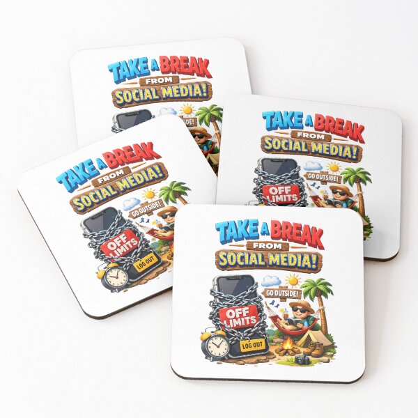 Item preview, Take a Break From Socials designed and sold by MarkColeImaging.