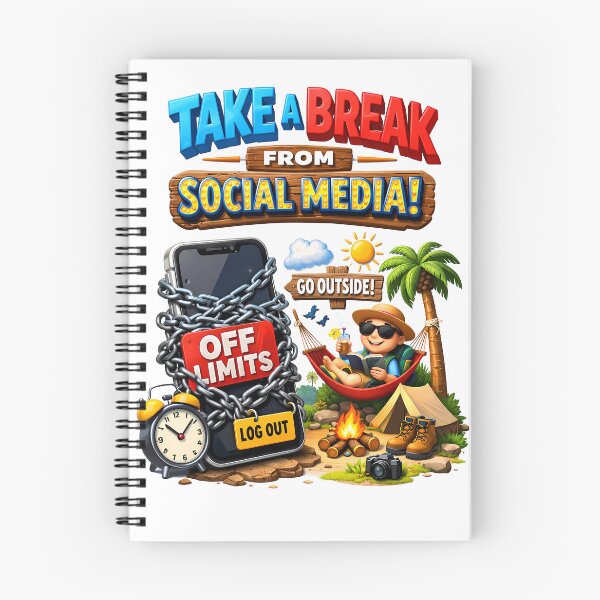 Item preview, Take a Break From Socials designed and sold by MarkColeImaging.