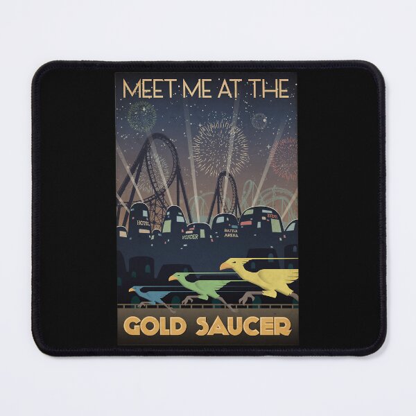 Item preview, Final Fantasy VII Gold Saucer Travel Poster designed and sold by Decking.