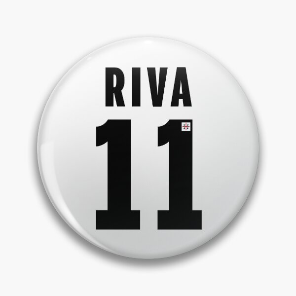 Item preview, 11 Gigi Riva Cagliari: Number 11 “RIVA” Tribute with Four Moors Emblem – Sardinian Football Art designed and sold by Arte Cartoon From TagTeam Group.