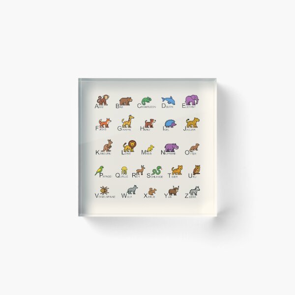 Item preview, Animal Alphabet Chart in German designed and sold by rogue-design.