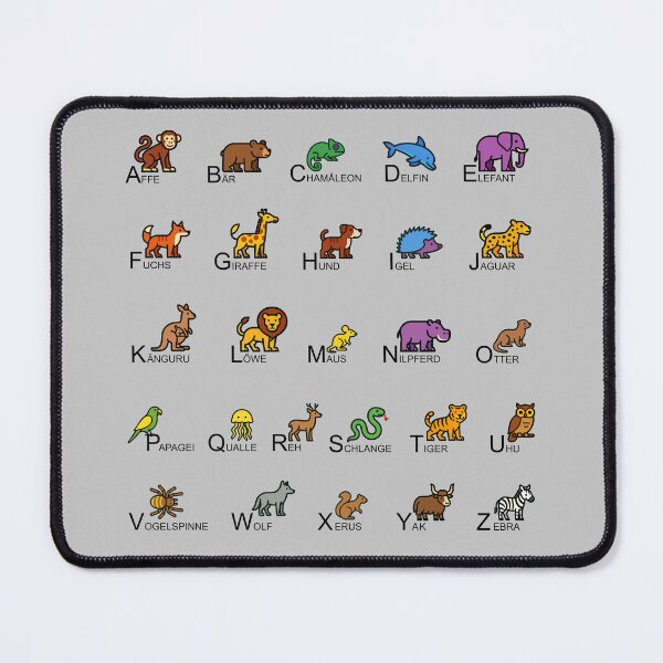 Item preview, Animal Alphabet Chart in German designed and sold by rogue-design.