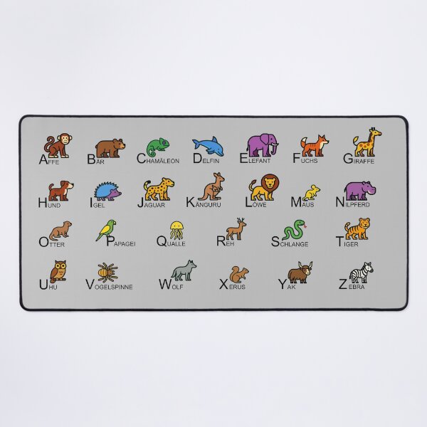Item preview, Animal Alphabet Chart in German designed and sold by rogue-design.