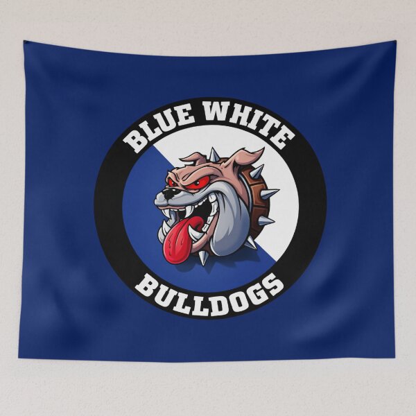 Item preview, Blue White Zürich Curva! designed and sold by canvasriddle.