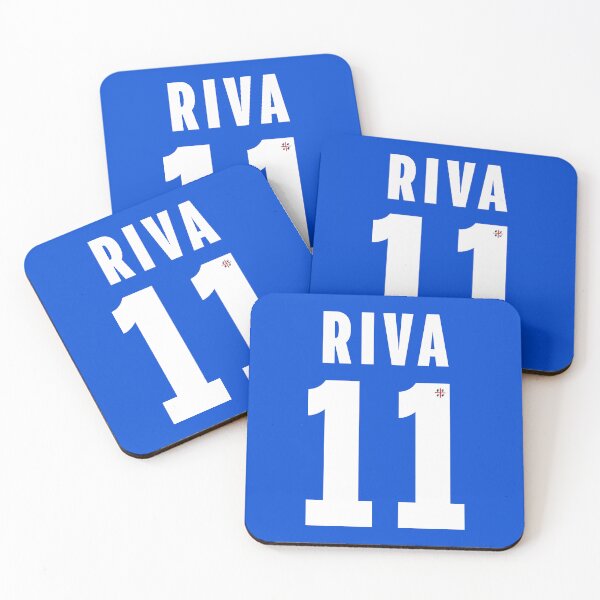 Item preview, 11 Gigi Riva Number 11 “RIVA” Tribute with Four Moors Emblem – Sardinian Football Art designed and sold by Arte Cartoon From TagTeam Group.