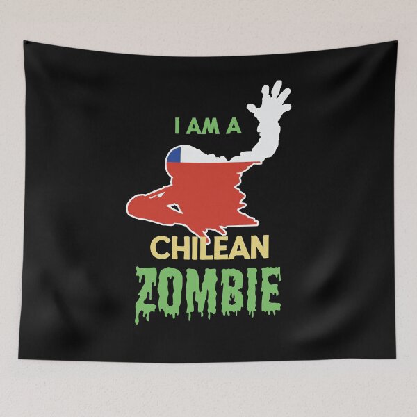 Item preview, Zombie Halloween Chilean Flag designed and sold by countryflags.