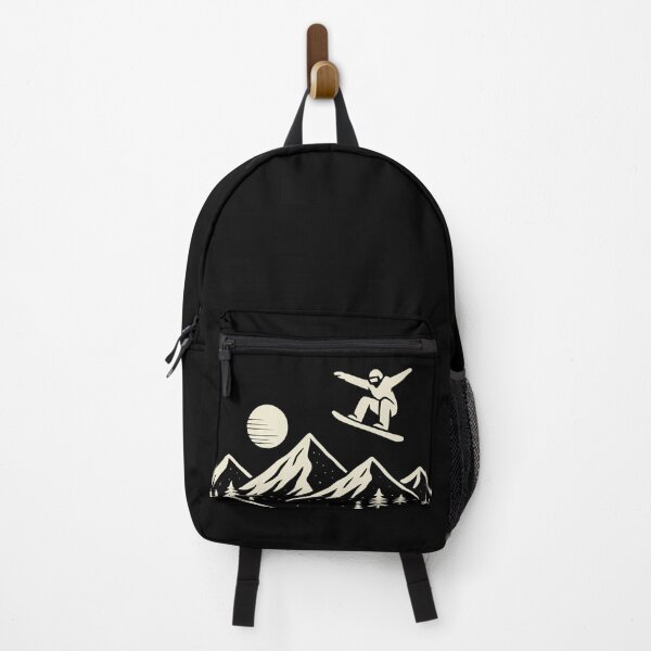 Item preview, Snowboarder Jump - Minimalist Winter Mountain Sports Art designed and sold by Imaginationbeyond.