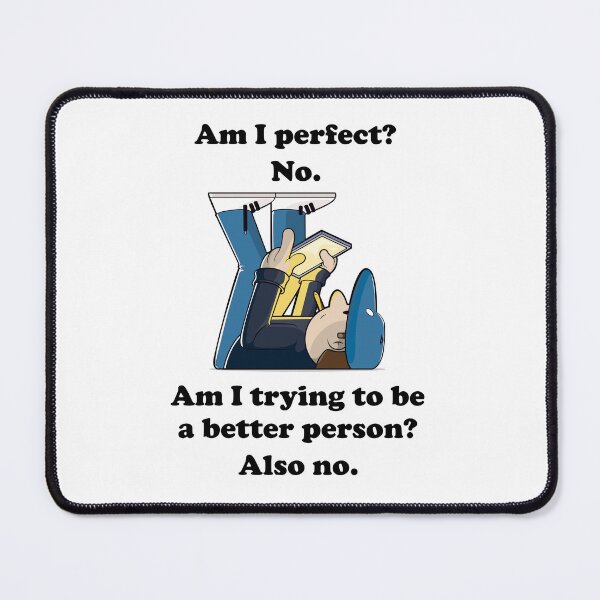 Item preview, Am I perfect? No. Funny self-aware sarcasm quote Design designed and sold by messy-nessie.