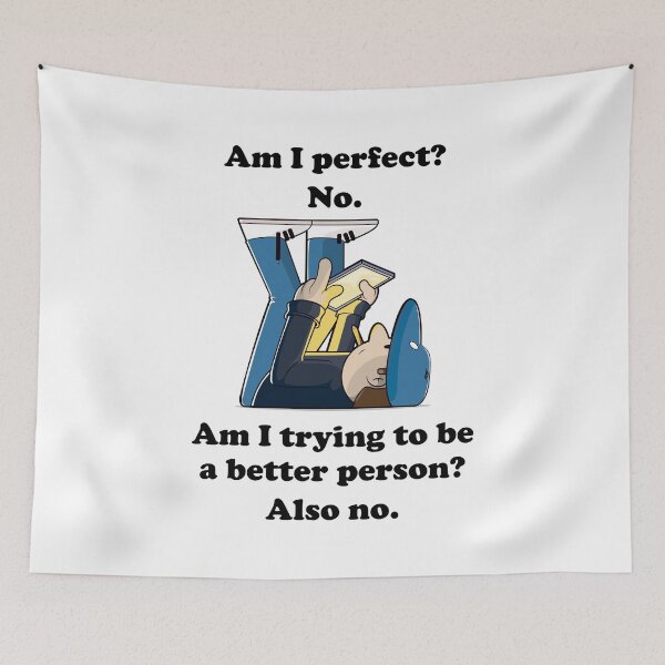Item preview, Am I perfect? No. Funny self-aware sarcasm quote Design designed and sold by messy-nessie.