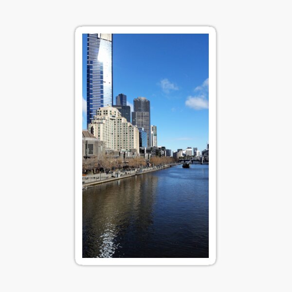 MELBOURNE FROM THE BRIDGE Sticker
