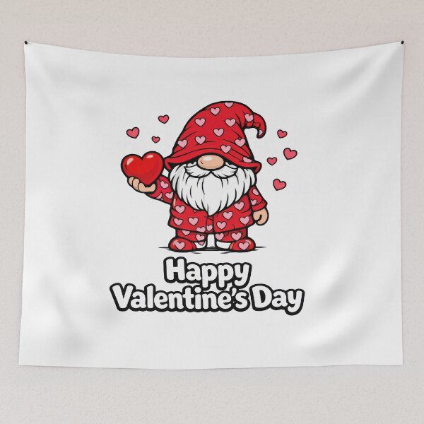 Item preview, Happy Valentine’s Day Gnome – Cute Heart Pajamas Valentine Design designed and sold by Moriarty's Digital Visions.