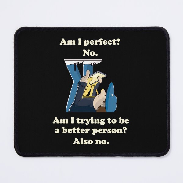 Item preview, Am I perfect? No. Funny self-aware sarcasm quote (on dark colors) designed and sold by messy-nessie.