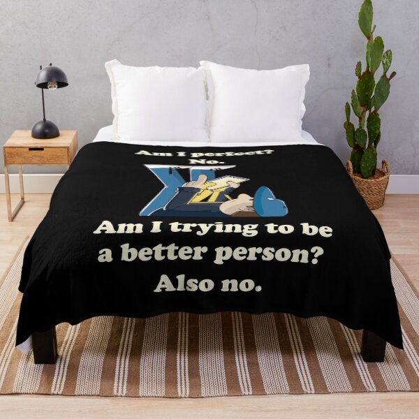 Item preview, Am I perfect? No. Funny self-aware sarcasm quote (on dark colors) designed and sold by messy-nessie.