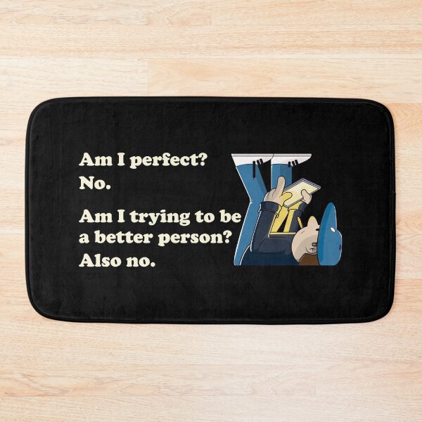 Item preview, Am I perfect? No. Funny self-aware sarcasm quote (on dark colors) designed and sold by messy-nessie.