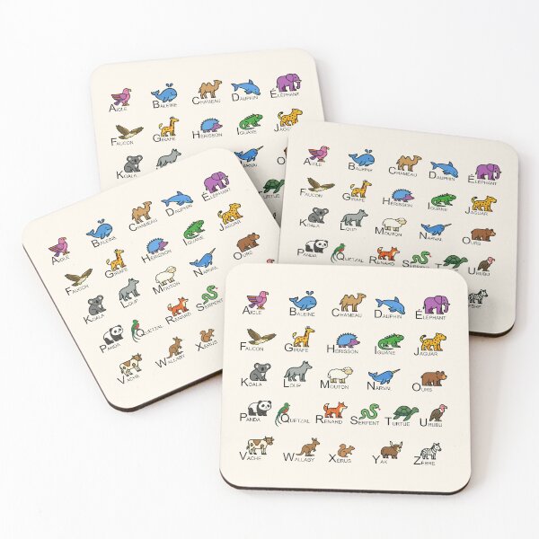 Item preview, Animal Alphabet Chart French designed and sold by rogue-design.