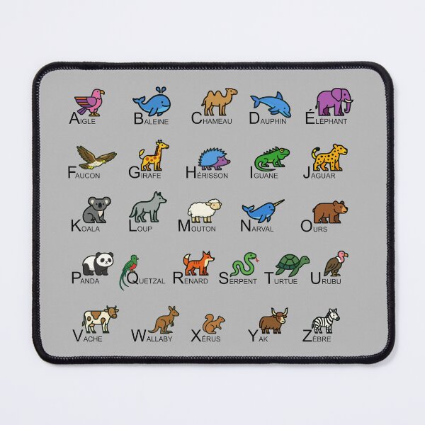 Item preview, Animal Alphabet Chart French designed and sold by rogue-design.