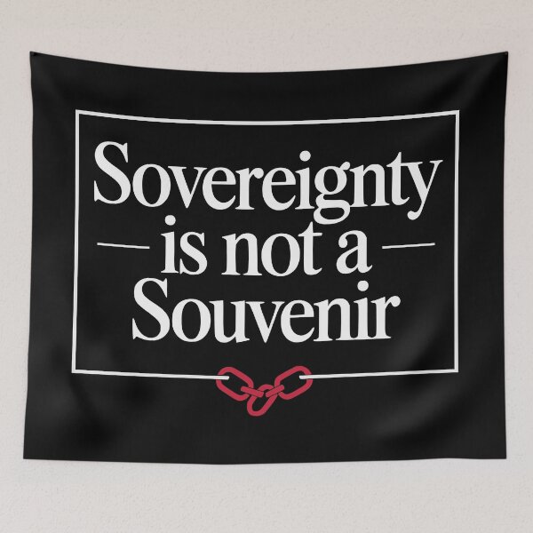 Item preview, Political typography rejecting ownership and colonial thinking designed and sold by Place-Heritages.