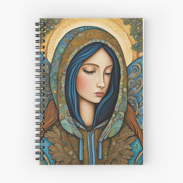 Item preview, Angel with wings wearing a hoodie in the Forest designed and sold by Colin Bentham.