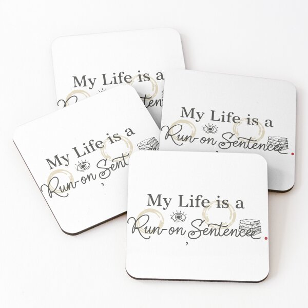 Item preview, My Life Is A Run-On Sentence - Funny English Teacher Humor  designed and sold by Imaginationbeyond.