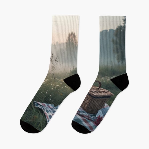 Item preview, Cottagecore Misty Morning Picnic designed and sold by Bionson Art.
