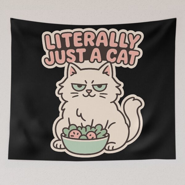 Item preview, Literally Just a Cat Shirt – Calm Sarcastic Cat Design designed and sold by WhiskerlyGfx.